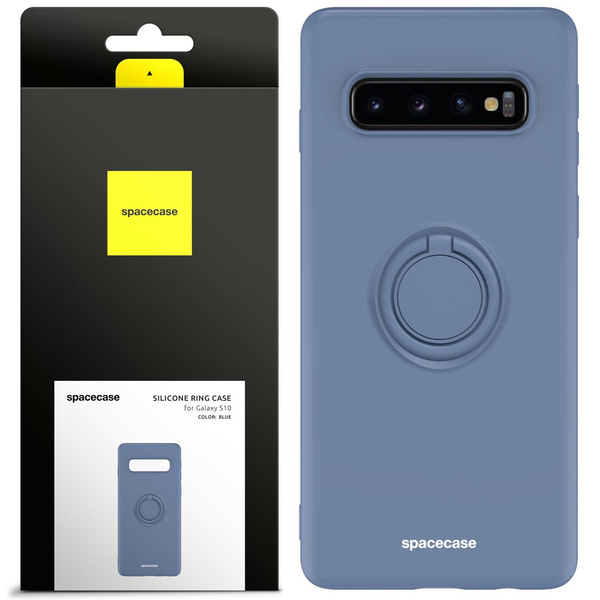 Spacecase Etui Silicone Ring Galaxy S10 blue
