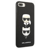 Karl Lagerfeld Saffiano Karl&amp;Choupette Head case for iPhone 7 Plus / iPhone 8 Plus - black
