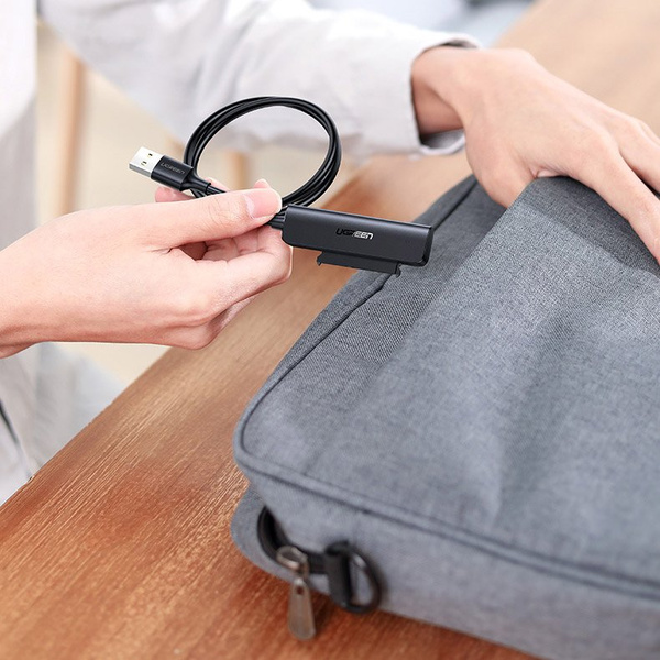 UGREEN ADAPTER 2.5 &#39;&#39; SATA III 3.0 HDD SSD - USB 3.2 GEN 1 (SUPERSPEED USB 5 GBPS) BLACK (70609 CM321)