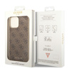 Guess GUHCP14LGF4GBR iPhone 14 Pro6,1" brązowy/brown hardcase 4G Charms Collection