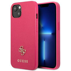 Guess GUHCP13SPS4MF iPhone 13 mini 5,4" różowy/pink hardcase Saffiano 4G Small Metal Logo