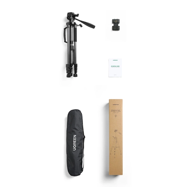 Professional Ugreen LP661 tripod for smartphones and cameras - black and gray