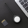 SILICONE ELASTIC CASE KEY RING PENDANT FOR APPLE AIRTAG LOCATOR BLACK