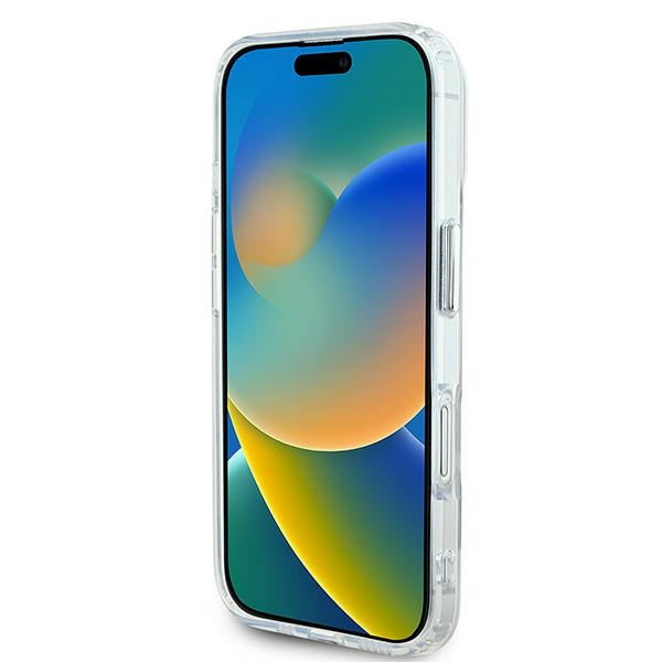 Karl Lagerfeld KLHMP16SHLSKCH iPhone 16 6.1" biały/white hardcase IML Metal Karl&Choupette Head MagSafe