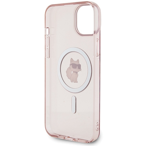 Karl Lagerfeld IML Choupette MagSafe case for iPhone 15 Plus - pink