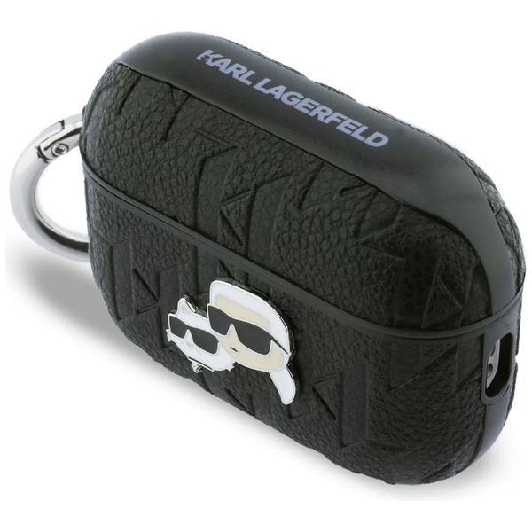 Etui Karl Lagerfeld Monogram Karl &      Choupette Head do AirPods Pro 3 czarny
