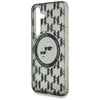 Etui Karl Lagerfeld Button                Karl&Choupette Heads On KL Pattern MagSafe do Samsung Galaxy S25 czarny