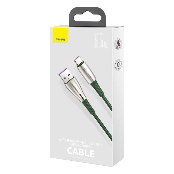 Baseus kabel Cafule Metal USB - USB-C 0,25m czarny 66W