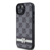 DKNY DKHCP15SPCPTSSK iPhone 15 / 14 / 136.1" czarny/black hardcase Leather Checkered Mono Pattern & Printed Stripes