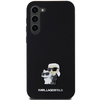 KARL LAGERFELD KLHCS24MSMHKCNPK S24+ S926 HARDCASE BLACK/BLACK SILICONE KARL&CHOUPETTE METAL PIN