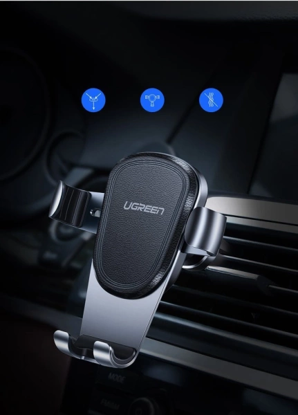 Ugreen car gravity holder for air supply ventilation grille gray (50564)