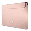 Guess Sleeve GUCS16PSATLP 16" różowy/pink Saffiano Triangle Logo