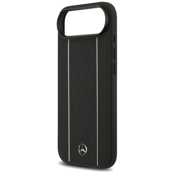 Etui Mercedes Leather Star Pattern       Stripes MagSafe do iPhone Air czarny