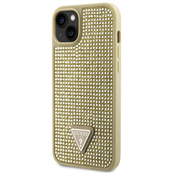 Guess GUHCP14SHDGTPD iPhone 14 / 15 / 13 6.1" złoty/gold hardcase Rhinestone Triangle