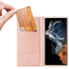 DUX DUCIS SKIN PRO CASE FOR SAMSUNG GALAXY S23 ULTRA FLIP CARD WALLET STAND PINK