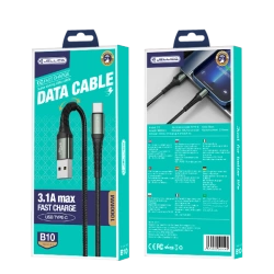 JELLICO cable B10 USB-C 3.1A 1M Black
