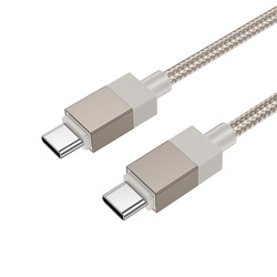 Kabel USB C do USB C Hoco 3A 60W 1 m X110 złoty