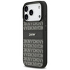 Etui DKNY Repeat Texture Pattern with    Tonal Stripe do iPhone 17 Pro czarny
