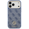 Etui Guess 4G Strass Logo & Big Strap    Metal Buttons MagSafe do iPhone 17 Pro Max niebieski