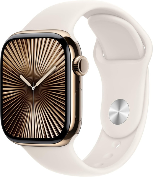 APPLE MT2V3ZM/A SILICONE SPORT BAND M/L 41MM STARLIGHT SERVICE PACK