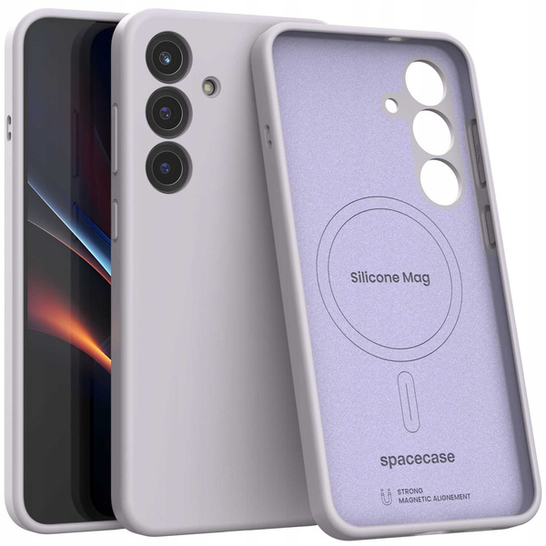Spacecase Etui Silicone Mag Galaxy S25+ light purple