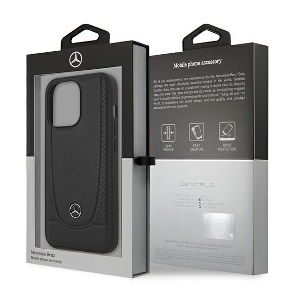 Mercedes MEHCP15XARMBK iPhone 15 Pro Max 6.7" black/black hardcase Leather Urban