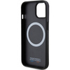 Etui BMW Perforated Twisted Line MagSafe na iPhone 15 / 14 / 13 - czarne