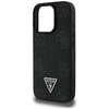 Etui Guess Grained Hot Stamp Peony       Triangle Logo MagSafe do iPhone 16 Pro Max czarny