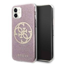 GUESS HARD CASE CIRCLE GLITTER GUHCN61PCUGLPI IPHONE 11 PINK