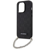 Etui Karl Lagerfeld Saffiano Monogram Chain na iPhone 14 Pro - czarne