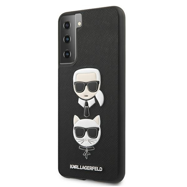 KARL LAGERFELD KLHCS21MSAKICKCBK S21+ G996 CZARNY/BLACK HARDCASE SAFFIANO IKONIK KARL & CHUPETTE HEAD