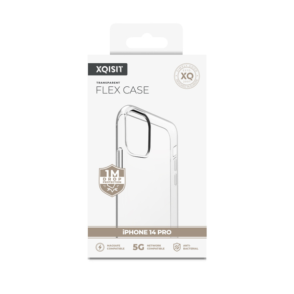 XQISIT NP FLEX CASE ANTI BAC FOR IPHONE 14 PRO