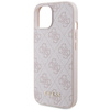 Guess GUHCP15SG4GFPI iPhone 15 / 14 / 136.1" różowy/pink hard case 4G Metal Gold Logo