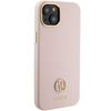 Guess GUHCP15SM4DGPP iPhone 15 / 14 / 13 6.1" jasnoróżowy/pink hardcase Silicone Logo Strass 4G