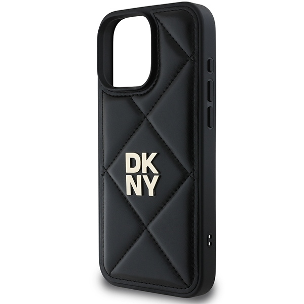 DKNY DKHCP16XPQDSLK iPhone 16 Pro Max6.9" czarny/black Quilted Stack Logo