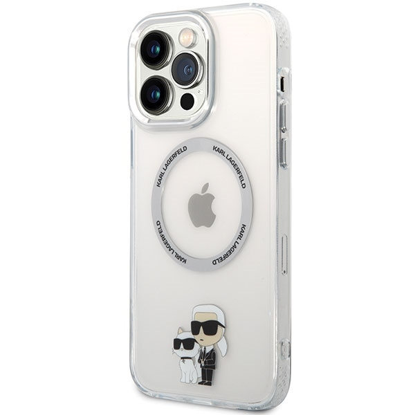 Karl Lagerfeld KKLHMP13XHNKCIT iPhone 13 Pro Max 6.7" hardcase transparent Iconic Karl&amp;Choupette Magsafe
