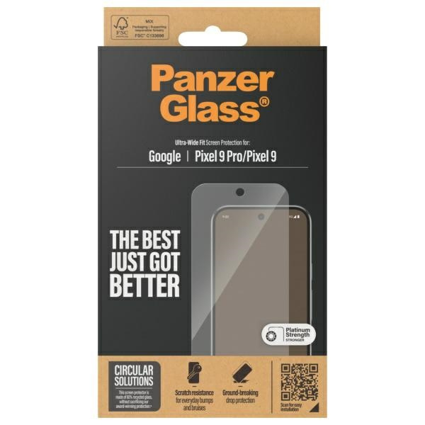 PanzerGlass Ultra-Wide Fit Google Pixel   9 / 9 Pro Screen Protection 4787