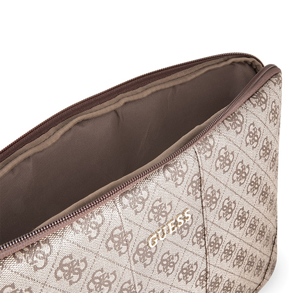 Guess Sleeve GUCS134GB 13" brązowy/brown 4G UPTOWN