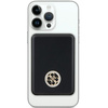 Guess Powerbank indukcyjny 5WGUPBM3AL4DMK 3000mAh czarny/black MagSafe 4G Strassed Metal Logo
