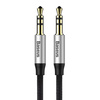 Baseus Yiven M30 stereo AUX 3.5 mm audio cable male mini jack 1m silver-black (CAM30-BS1)