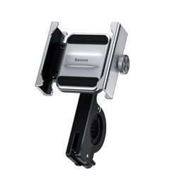 BASEUS KNIGHT UCHWYT METALOWY ROWEROWY / MOTOCYKLOWY SREBRNY