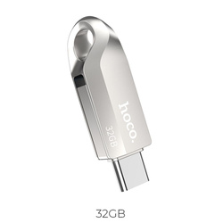 Pendrive 32GB USB 3.0 (USB A + USB C) Hoco UD8 nikiel
