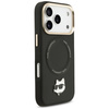 Etui Karl Lagerfeld Big Strap Choupette  Metal Logo MagSafe do iPhone 17 Pro Max czarny