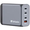 Verbatim Ładowarka sieciowa GaN 240W3xUSB-C/USB-A + Adapter EU/UK/US GNC-240 32205
