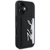 Etui Karl Lagerfeld HC Grained PU         Cardslot Metal Signature do iPhone 16 czarny