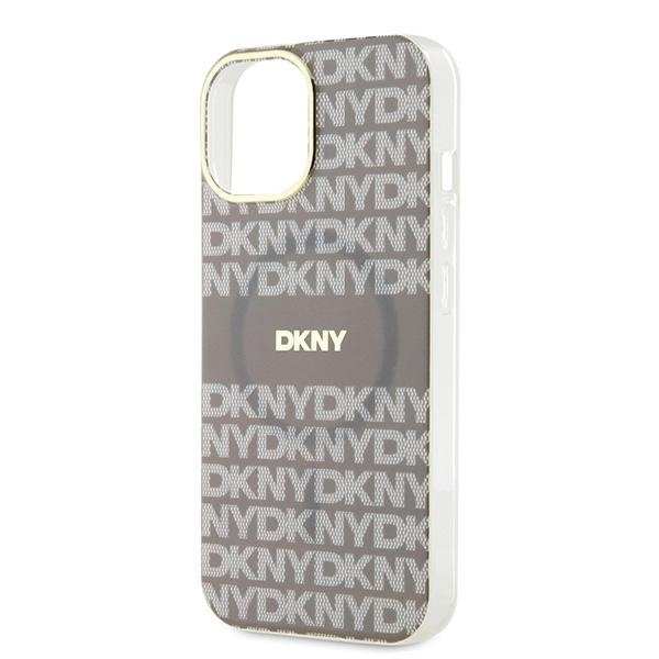 DKNY DKHMP15SHRHSEE iPhone 15 / 14 / 136.1" beżowy/beige hardcase IML Mono & Stripe MagSafe