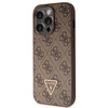 Guess GUHCP14LP4TDSCPW iPhone 14 Pro6.1" brązowy/brown hardcase Crossbody 4G Metal Logo