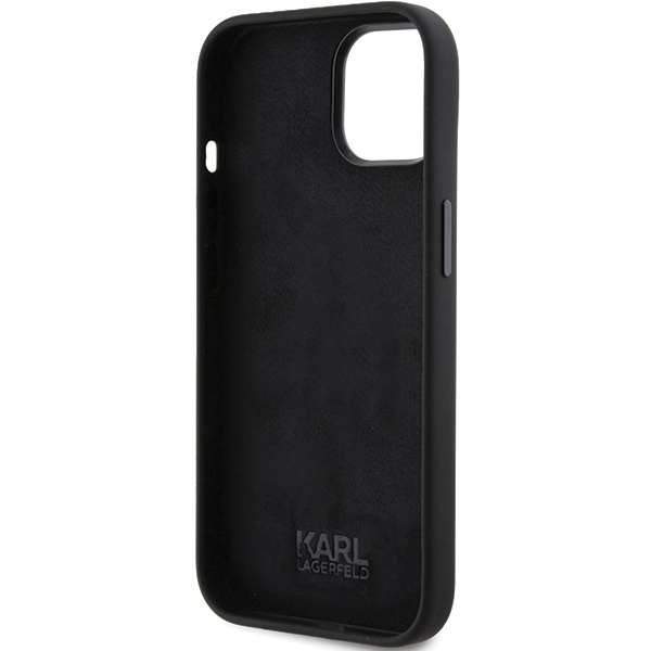 KARL LAGERFELD KLHCP15SSDHKCNK IPHONE 15 / 14 / 13 6.1" CZARNY/BLACK SILICONE KARL&CHOUPETTE HEAD