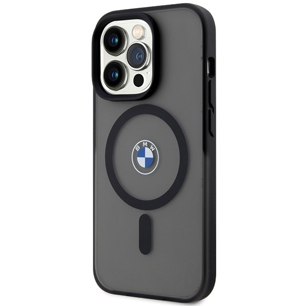 BMW BMHMP15LDSLK iPhone 15 Pro 6.1"  czarny/black hardcase IML Signature MagSafe