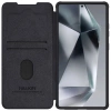 Nillkin Qin Pro Case for Samsung Galaxy S25 Ultra with Flip and Camera Cover - Black
